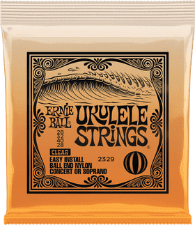 Ernie Ball Clear Ukulele Strings for Easy Playability PNG