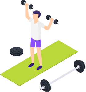 Strength Training at the Gym for a Healthier You PNG