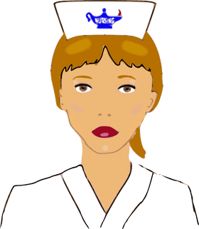 Caring Crowned Nurse A Royal Touch in Healthcare PNG