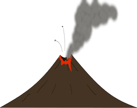 Erupting Volcano of Fiery Destruction PNG