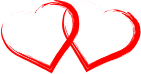 Intertwined Hearts of Love PNG