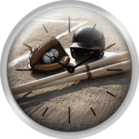 Baseball Bat and Gear on the Field PNG