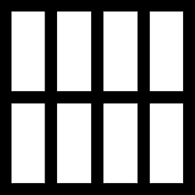 Prison Bars Symbolizing Confinement and Isolation PNG