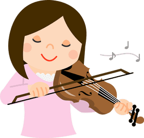Melodic Joy of the Violin PNG