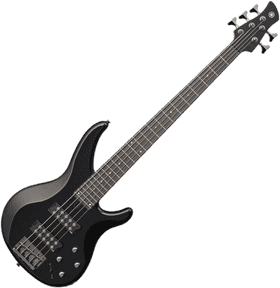 Classic Black Electric Guitar Design PNG