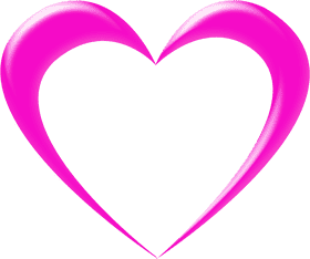Radiant Pink Heart of Love PNG