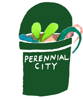Perennial City Compost Bin for Eco-Friendly Gardening PNG