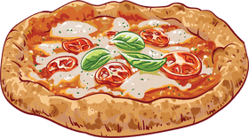 Delicious Homemade Pizza Food Delight PNG