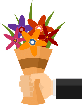 Vibrant Floral Bouquet of Joyful Flowers PNG