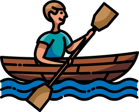 Adventurous Journey in a Sailing Boat PNG