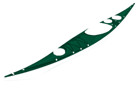 Kayak Adventure Glide Through Serene Waters PNG