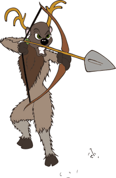 Emo Archer of the Forest Shadows PNG