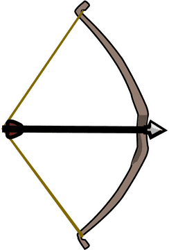 Classic Bow and Arrow Design PNG