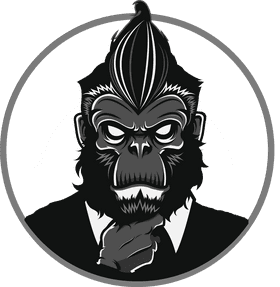 Oil Slick Gorilla A Greasy Reflection PNG