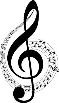 Melodic Flow of Music Notes PNG