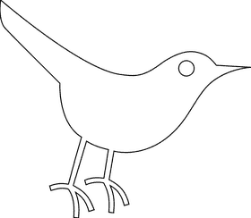 Elegant Sketch of a Bird in Flight PNG