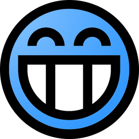 Joyful Smiley with Beaming Expression PNG