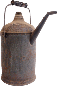 Vintage Oil Can A Nostalgic Tool for Fluid Dispensing PNG