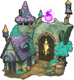 Whimsical Build Enchanted Cottage and Garden PNG