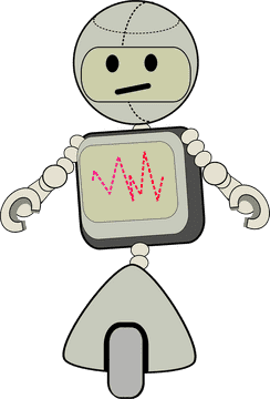 Friendly Android Robot with Dynamic Interface PNG