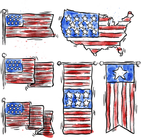 Creative Expressions of the Party Flag PNG