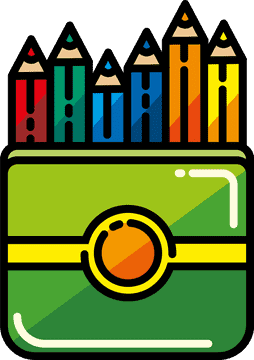 Colorful Pencil Case for Creative Minds PNG