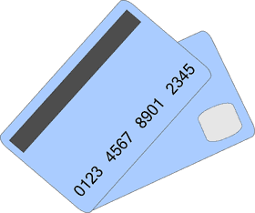 Modern Blue Credit Card Design Overview PNG