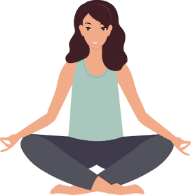 Peaceful Mind Yoga Practice PNG