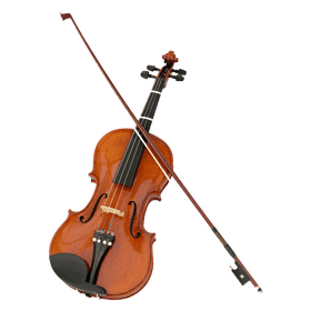 Elegant Violin and Bow Composition PNG