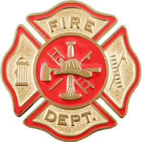 Firefighter's Valor Badge of Bravery PNG