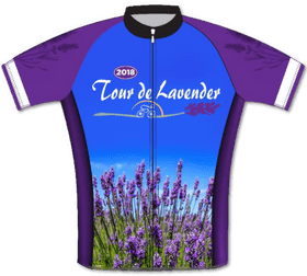Tour de Lavender Field Cycling Jersey PNG