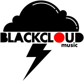 Black Cloud Music Notes Vibes PNG