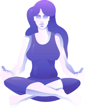 Tranquil Journey into Yoga Meditation PNG