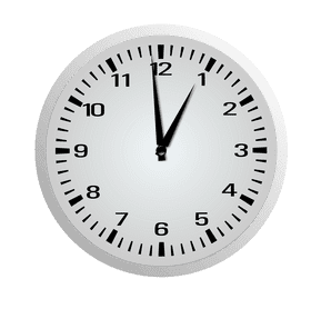 Elegant Minimalist Wall Clock Design PNG