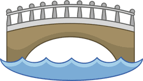 Serene Waterway Bridge of Harmony PNG