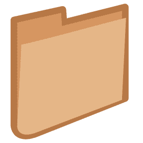 Classic Document Folder Design PNG