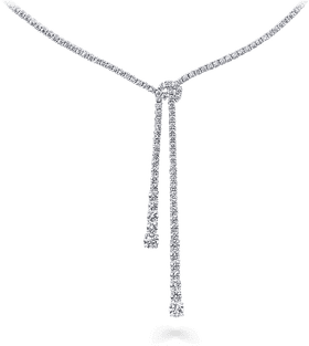 Elegant Sparkling Necklace Pendant with Knot Detail PNG