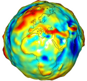 Vibrant Earth A Colorful Representation of Our Planet's Features PNG