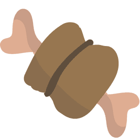 Delicious Chewy Bone for Happy Pets PNG