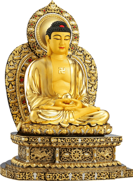 Golden Buddha of Enlightenment and Serenity PNG