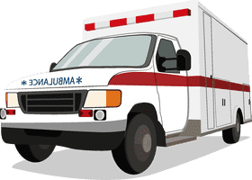 Emergency Response Ambulance Vehicle Design PNG