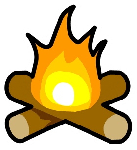 Campfire Glow A Warm Evening Gathering PNG