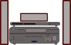 Home Cinema Entertainment Hub PNG