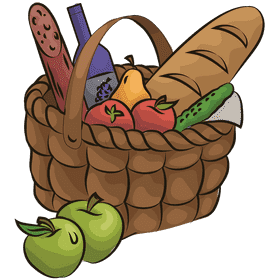 Essentials for a Perfect Picnic Basket PNG