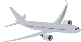 Sleek Modern Airplane Design for Travel Adventures PNG