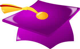 Vibrant Graduation Cap Celebration PNG