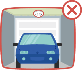Smoke Alarm Safety in a Garage PNG