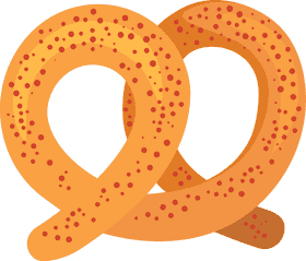Deliciously Twisted Pretzel Snack Treat PNG