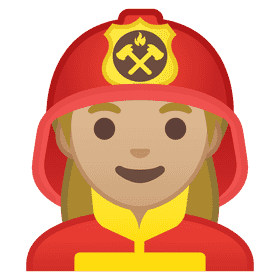 Heroic Firefighter with Courageous Spirit PNG