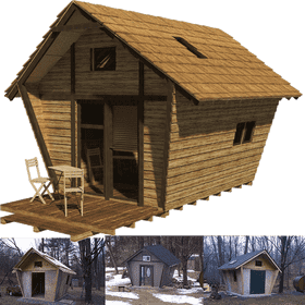 Cozy Mountain Cabin Retreat for Nature Lovers PNG